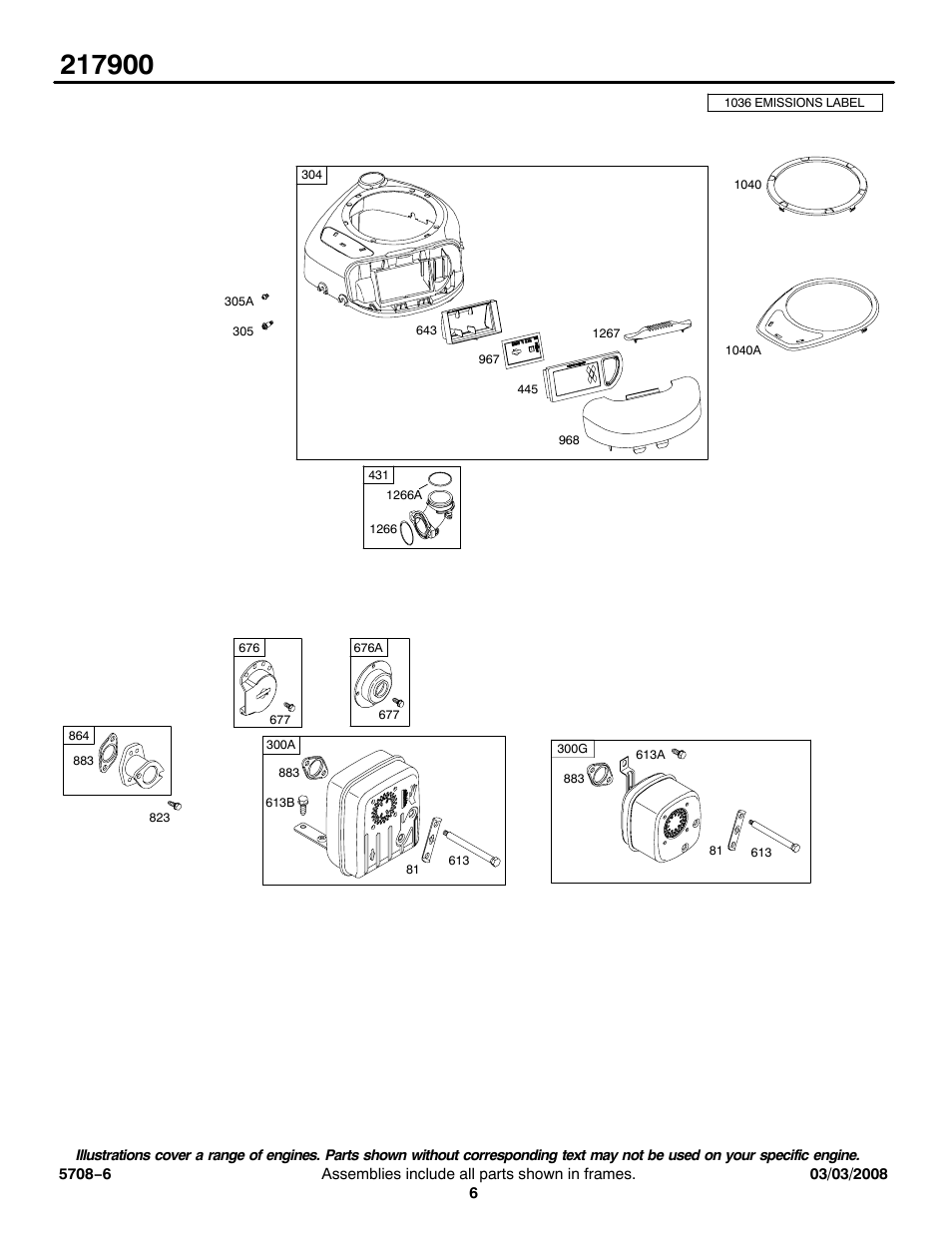 Briggs & Stratton 217900 User Manual | Page 6 / 15