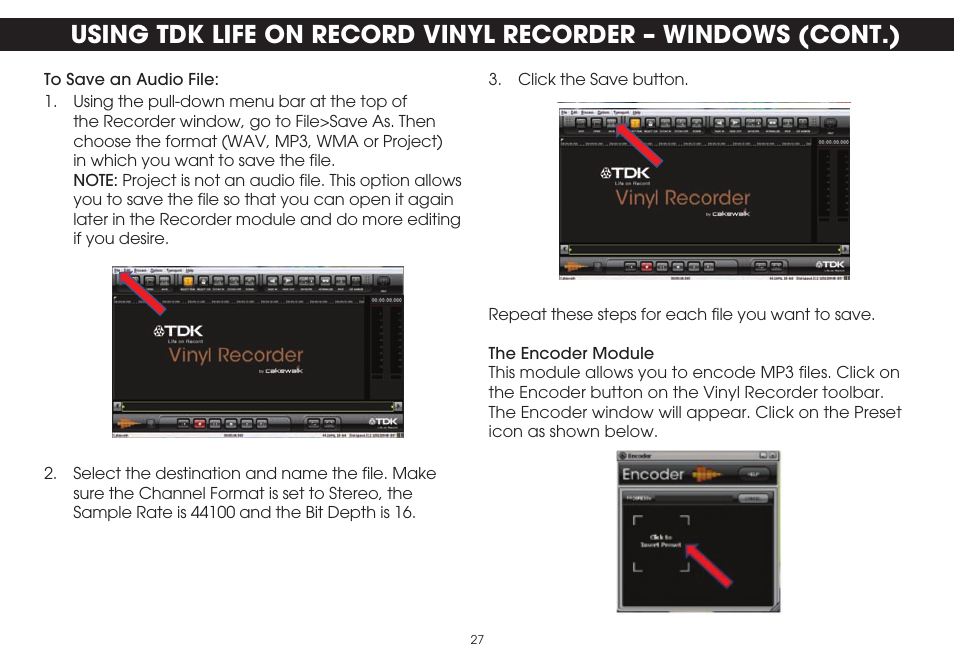 TDK TVT1001 User Manual | Page 27 / 36