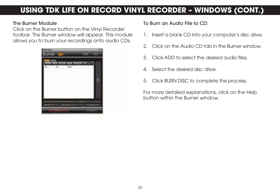 TDK TVT1001 User Manual | Page 29 / 36