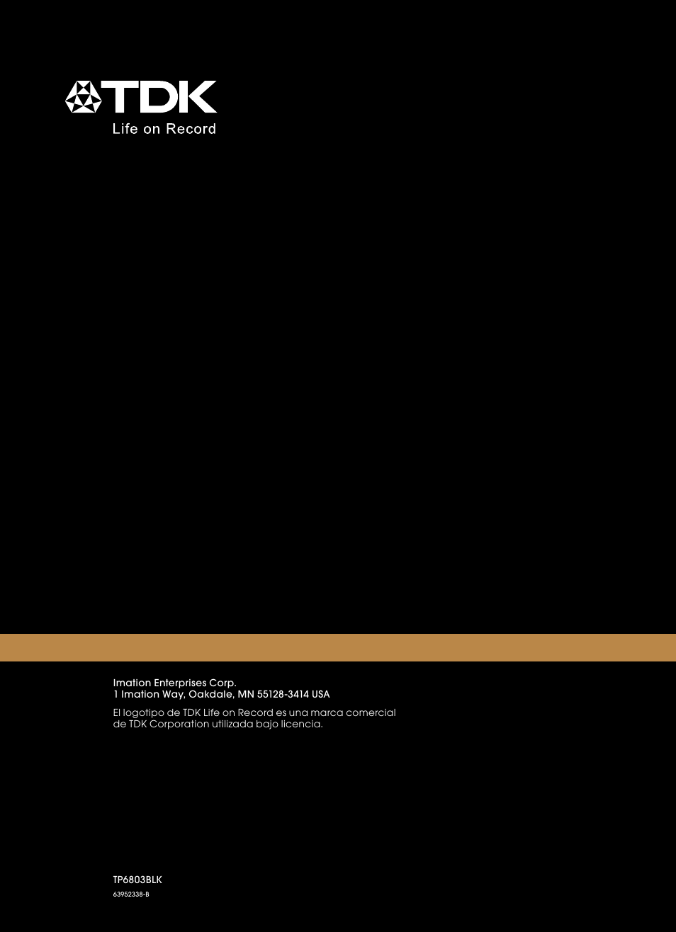 User guide | TDK TP6803 3 Speaker Boombox User Manual | Page 78 / 78