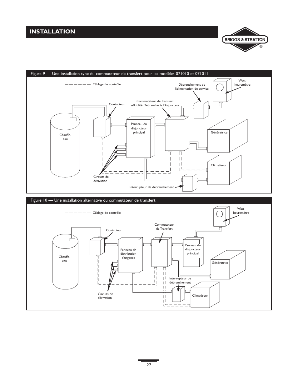 Installation | Briggs & Stratton 71009 User Manual | Page 27 / 44