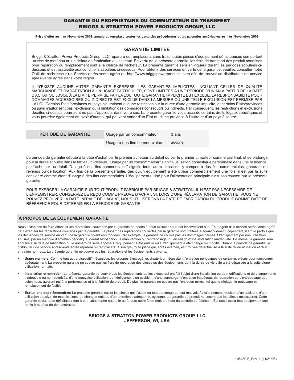 Briggs & Stratton 71009 User Manual | Page 33 / 44