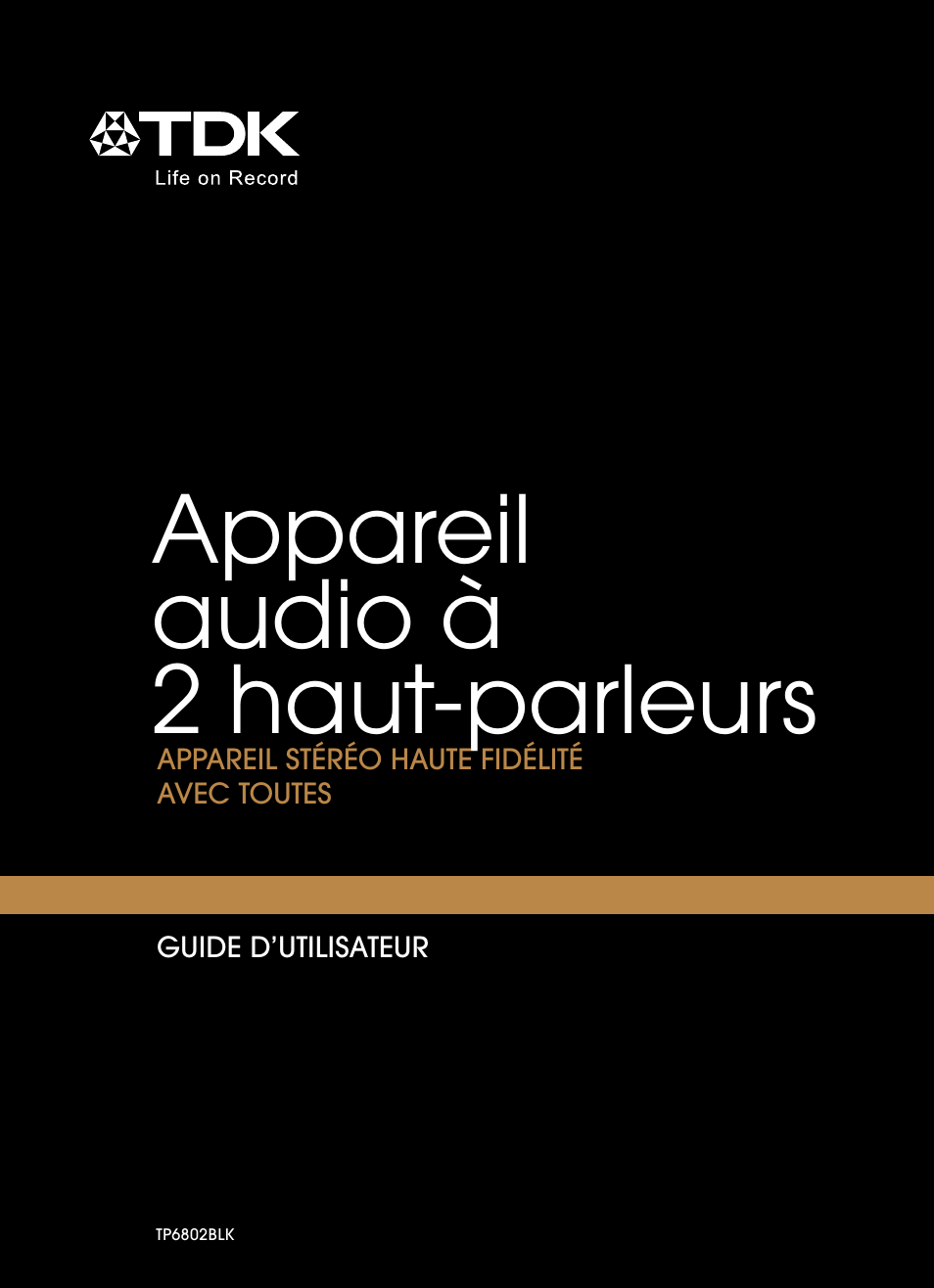 63952337b_tp6802blk_2speakerboombox_fr_1, Appareil audio à 2 haut-parleurs | TDK TP6802 2-Speaker Boombox User Manual | Page 53 / 78