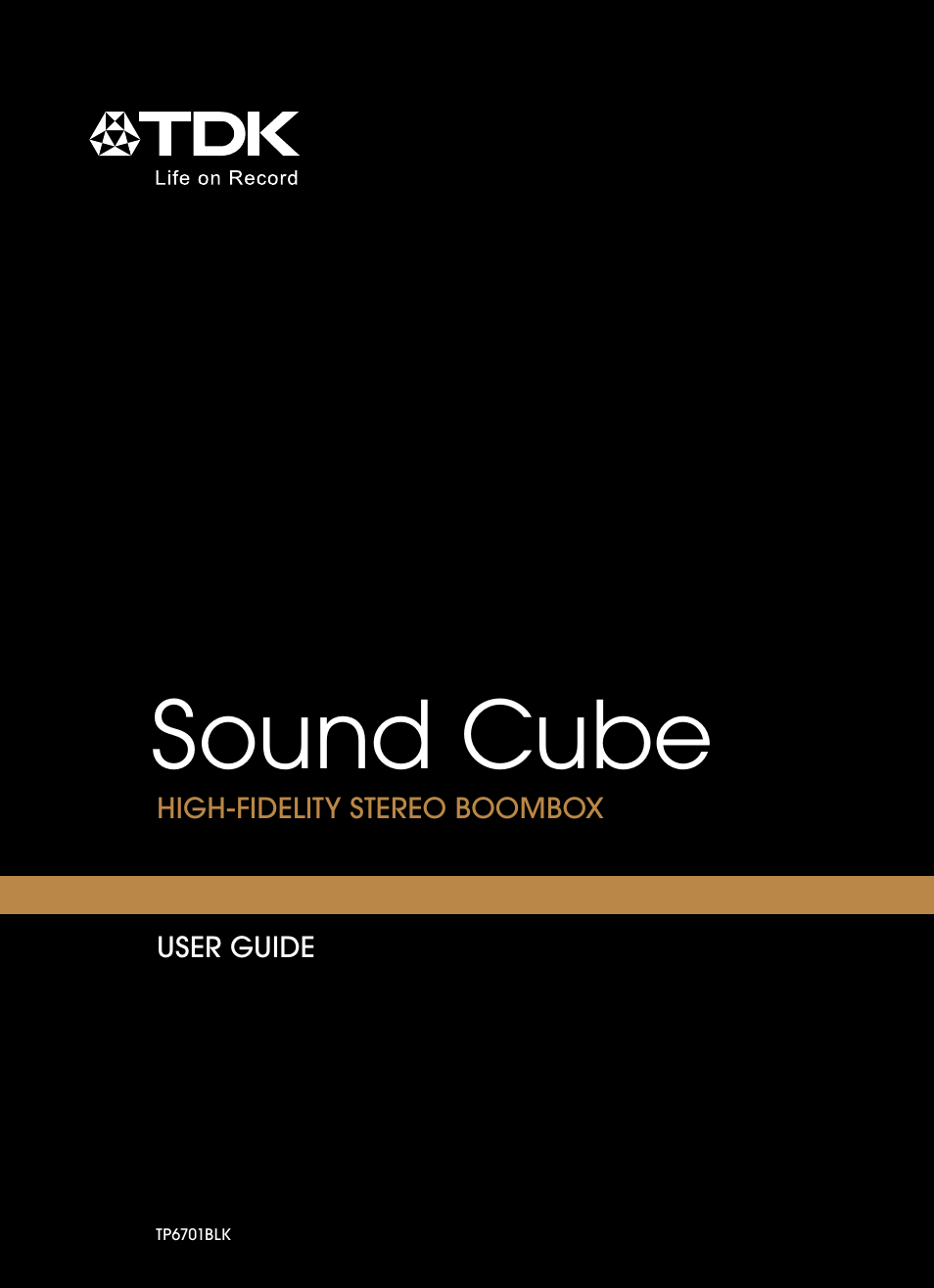 TDK TP6701 Sound Cube User Manual | 73 pages