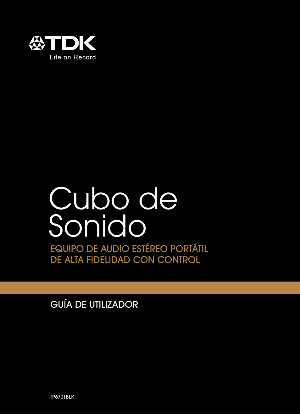 63952340a_tp6701blk_soundcube_userguide_sp_web, Cubo de sonido | TDK TP6701 Sound Cube User Manual | Page 48 / 73