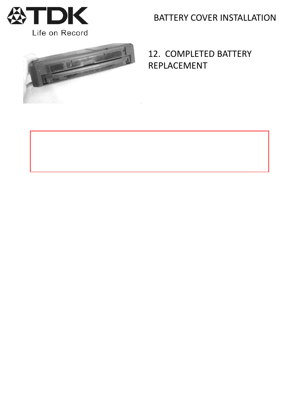 Slide number 5 | TDK A33 Wireless - Battery replacement instructions User Manual | Page 5 / 5