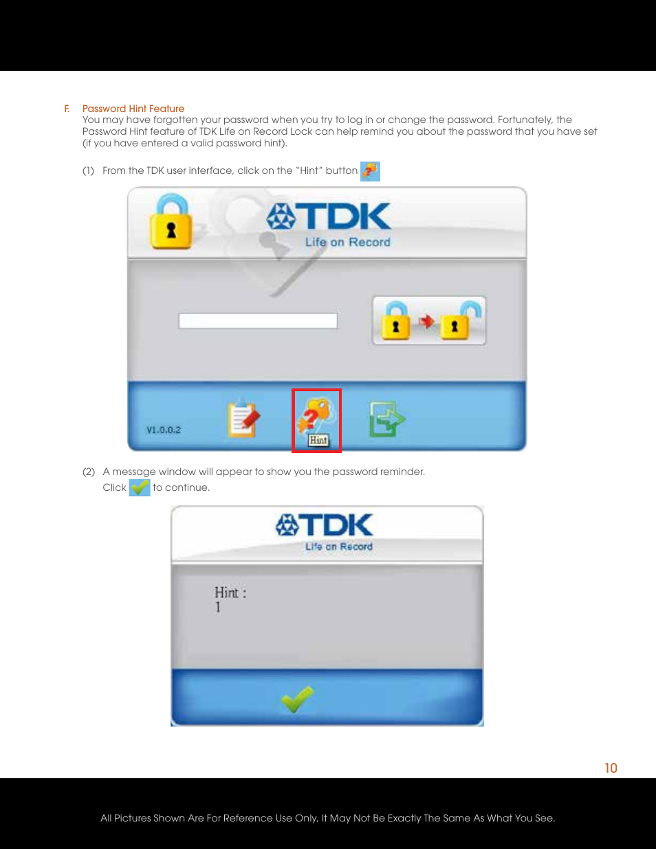 TDK Life on Record Lock User Manual | Page 11 / 17