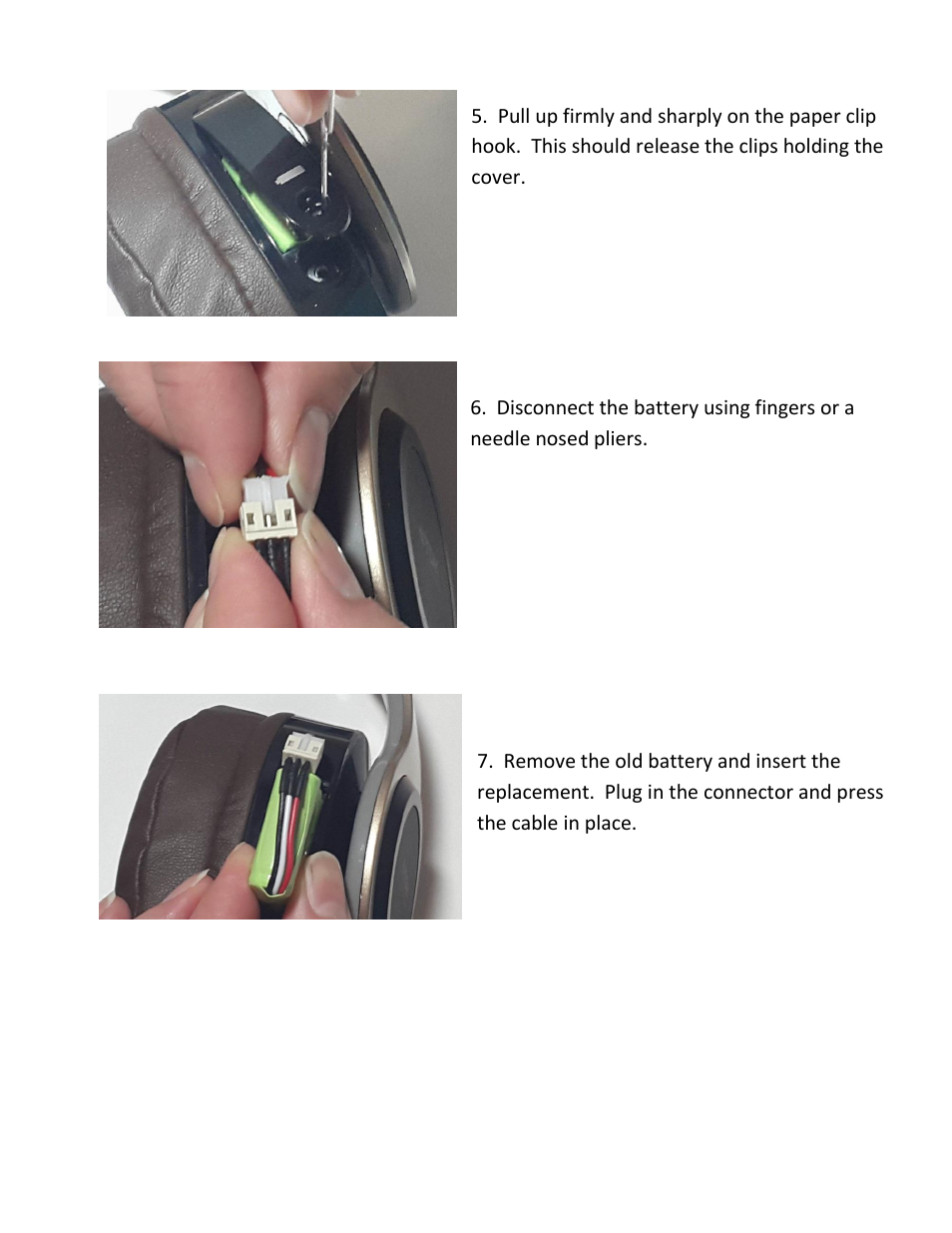 TDK WR780 - Battery Replacement Instructions User Manual | Page 3 / 4