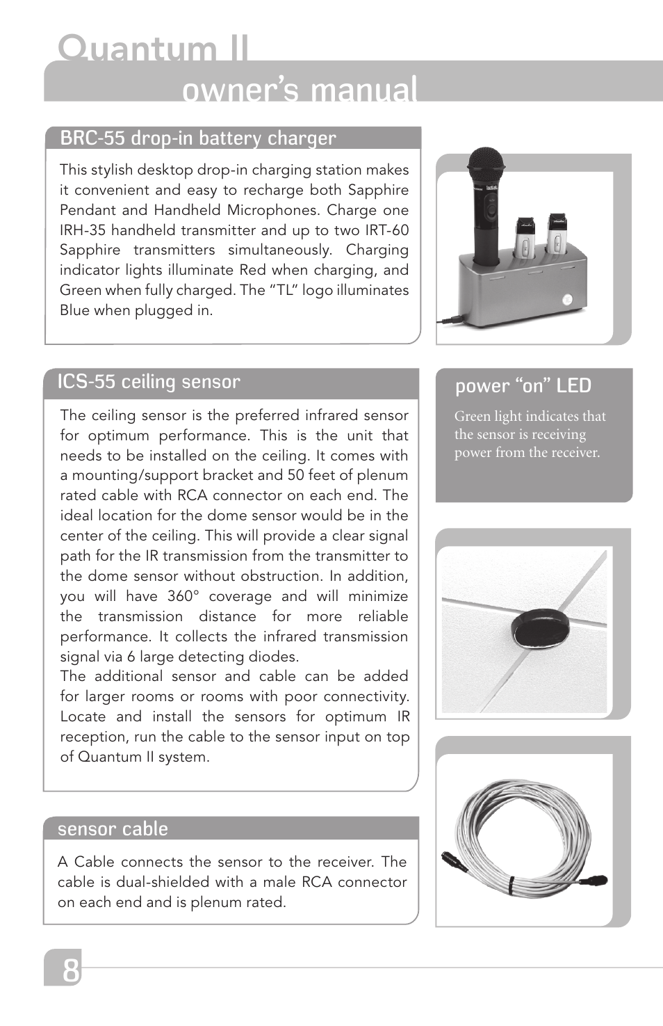 Quantum ii, Owner’s manual | TeachLogic Quantum II User Manual | Page 12 / 20