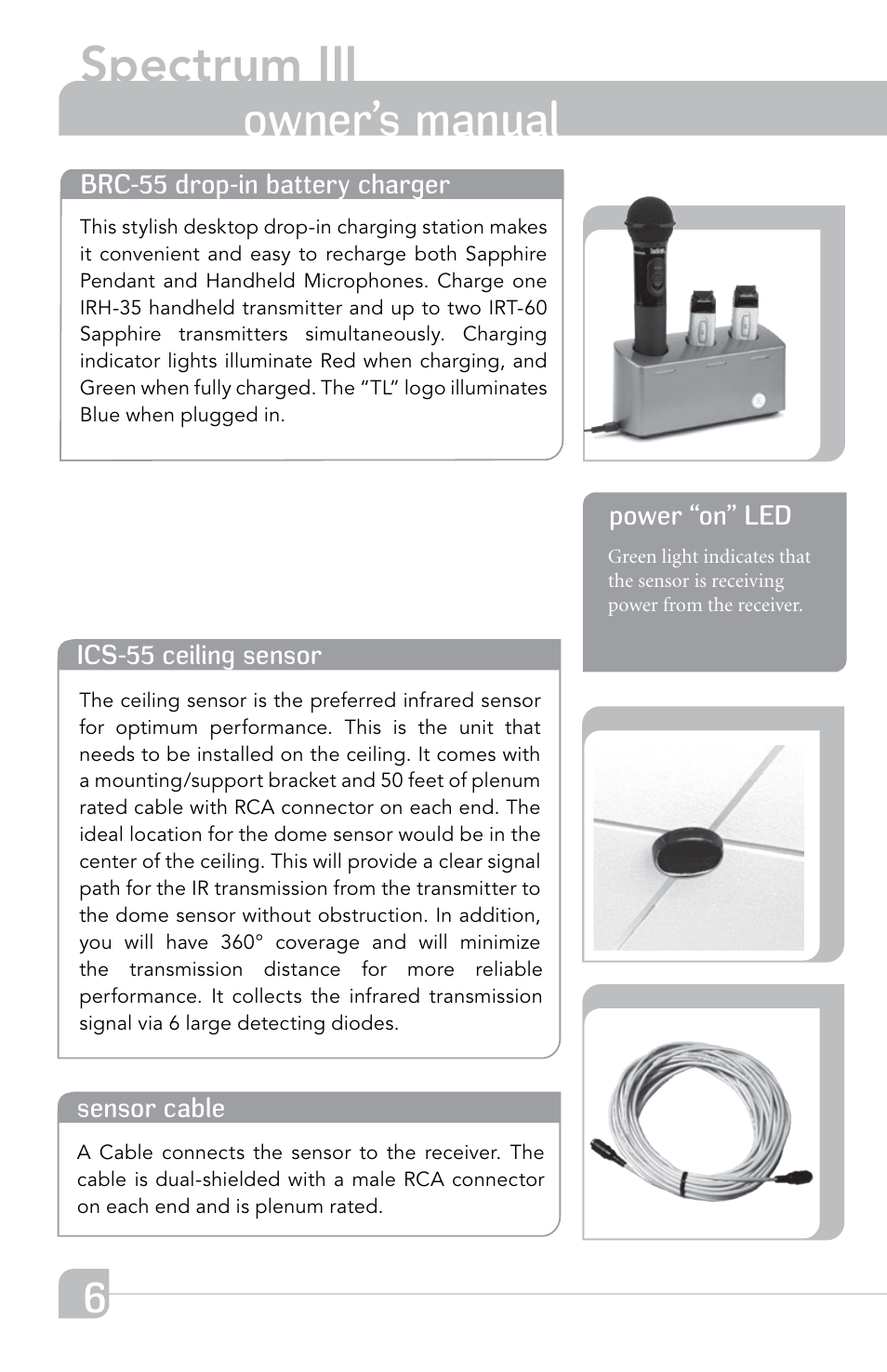 Spectrum iii, Owner’s manual | TeachLogic Spectrum III User Manual | Page 12 / 28