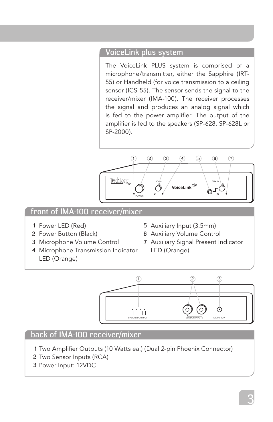 Voicelink plus system | TeachLogic VoiceLink Plus User Manual | Page 9 / 26