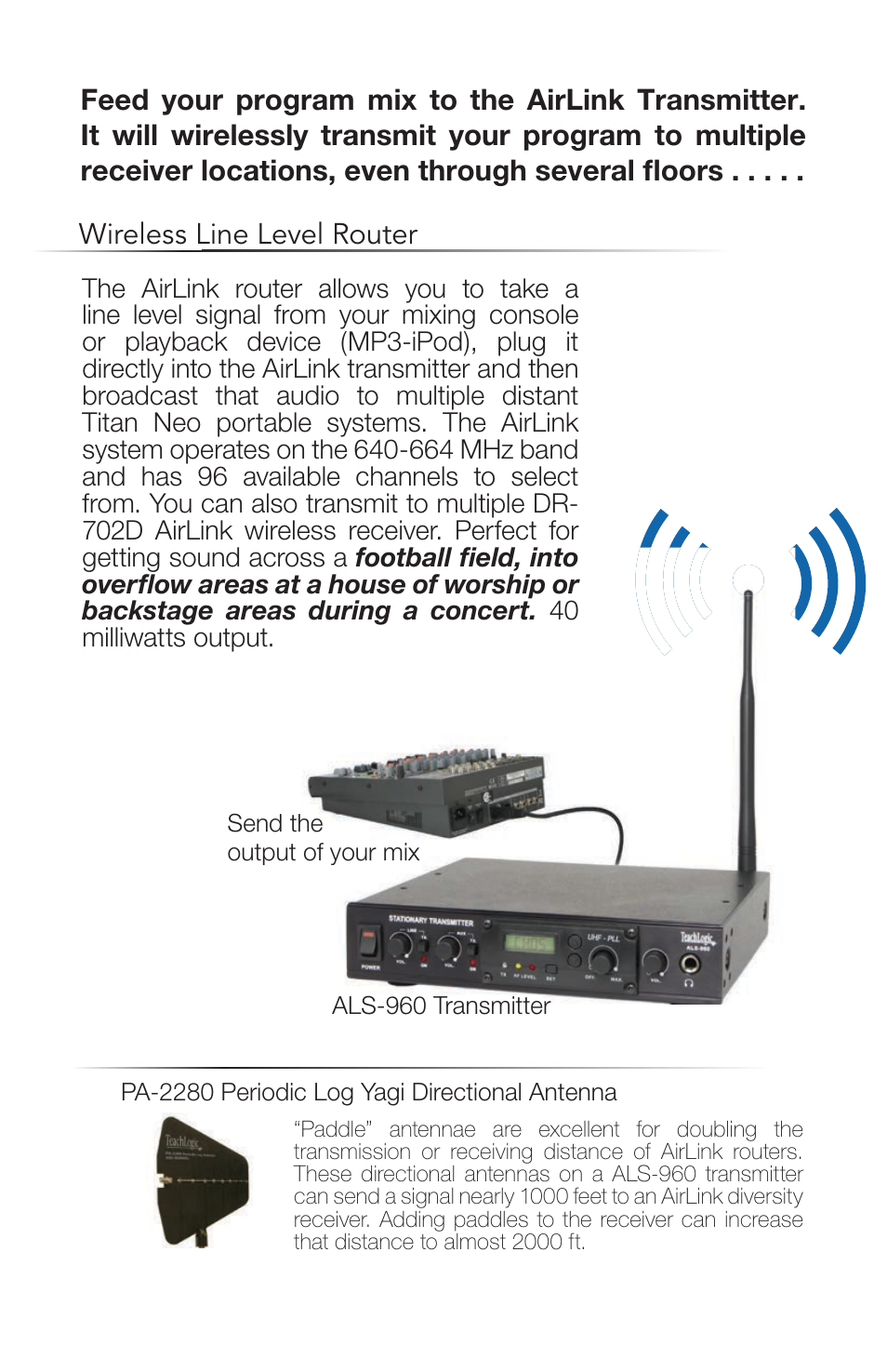 Wireless line level router | TeachLogic Titan Neo User Manual | Page 42 / 44
