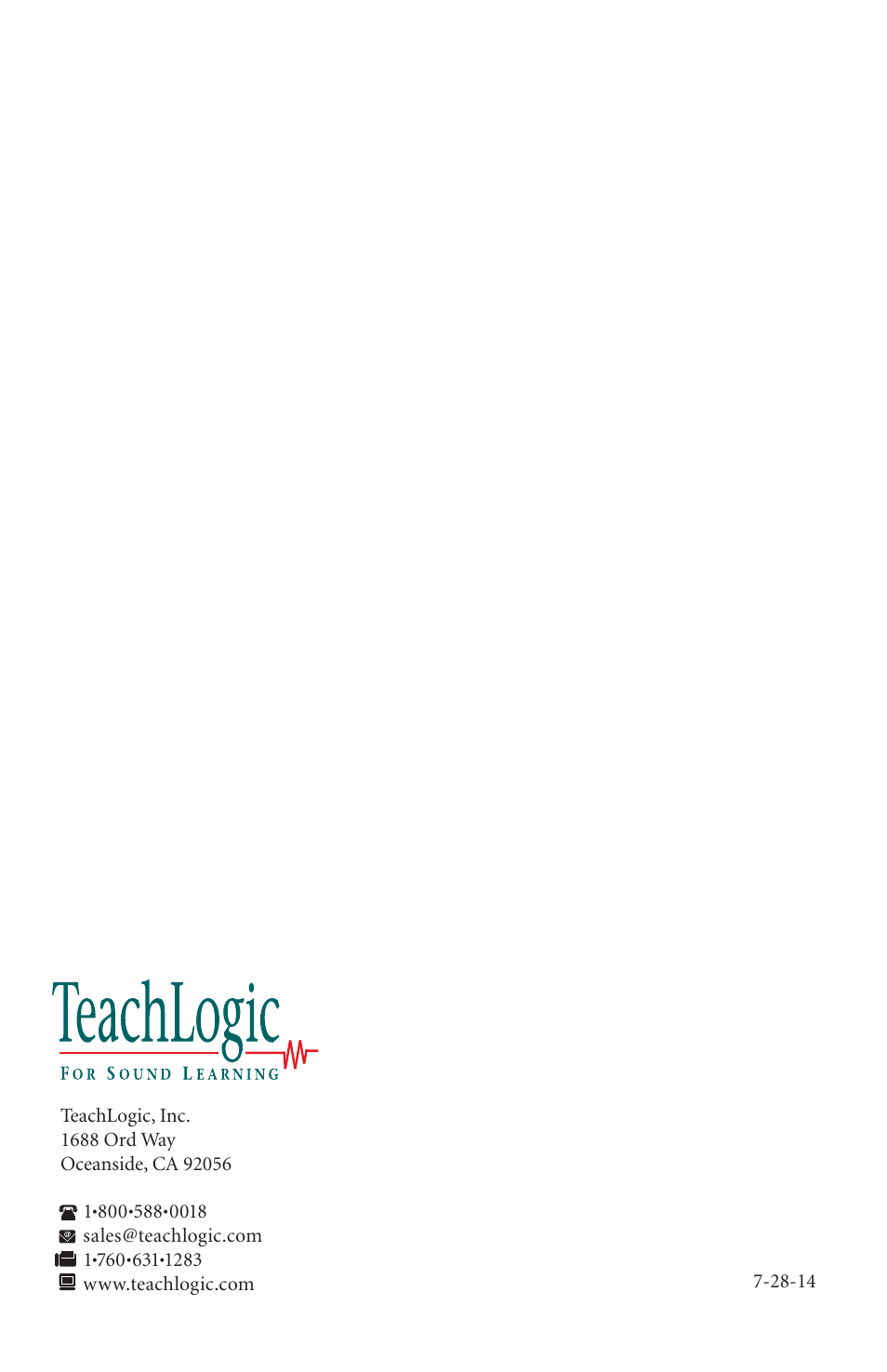 TeachLogic Titan Neo User Manual | Page 44 / 44