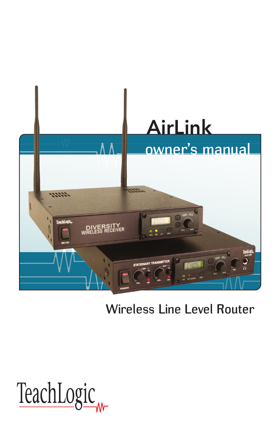 TeachLogic Airlink UHF Wireless Mic System User Manual | 16 pages