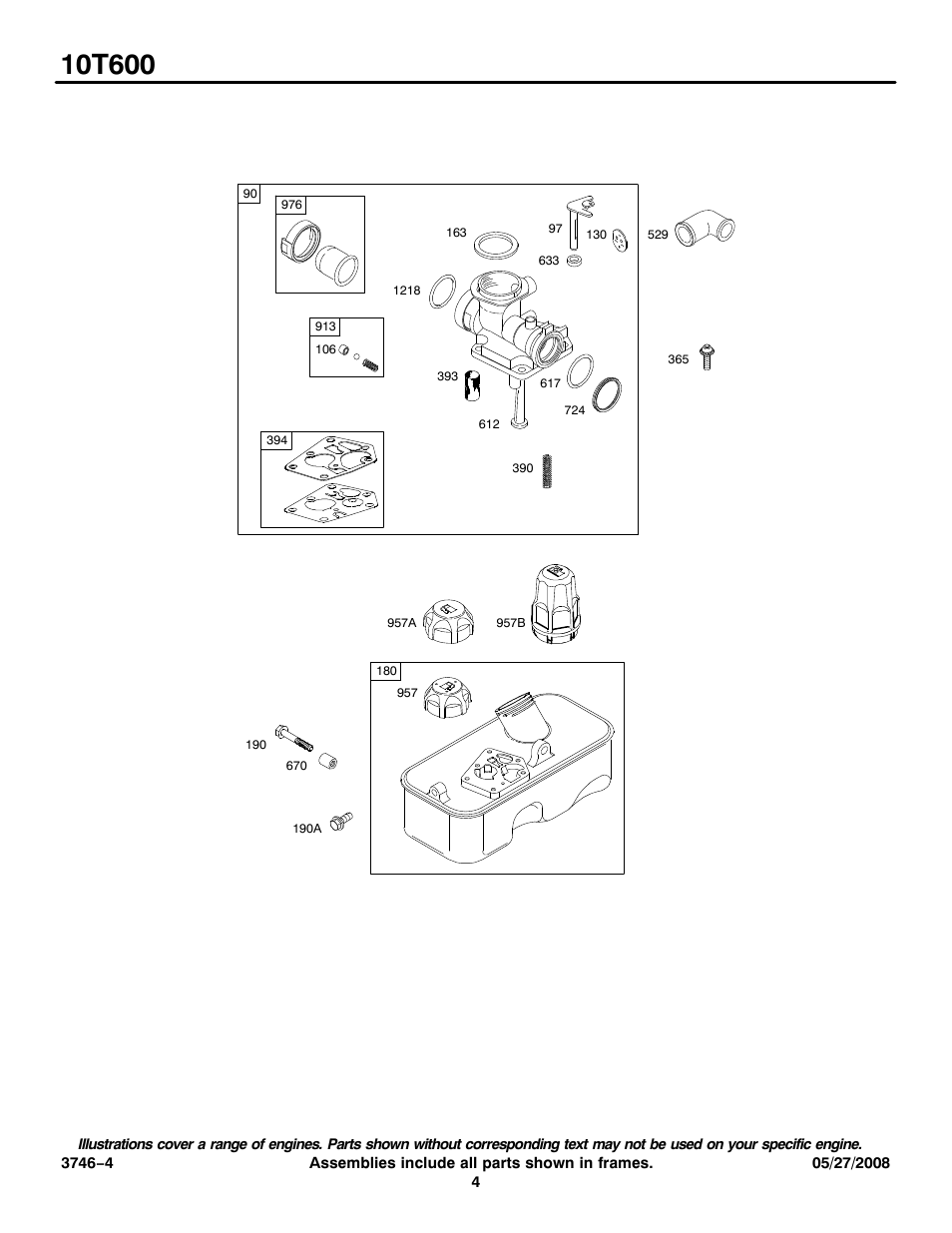 Briggs & Stratton 10T600 User Manual | Page 4 / 9