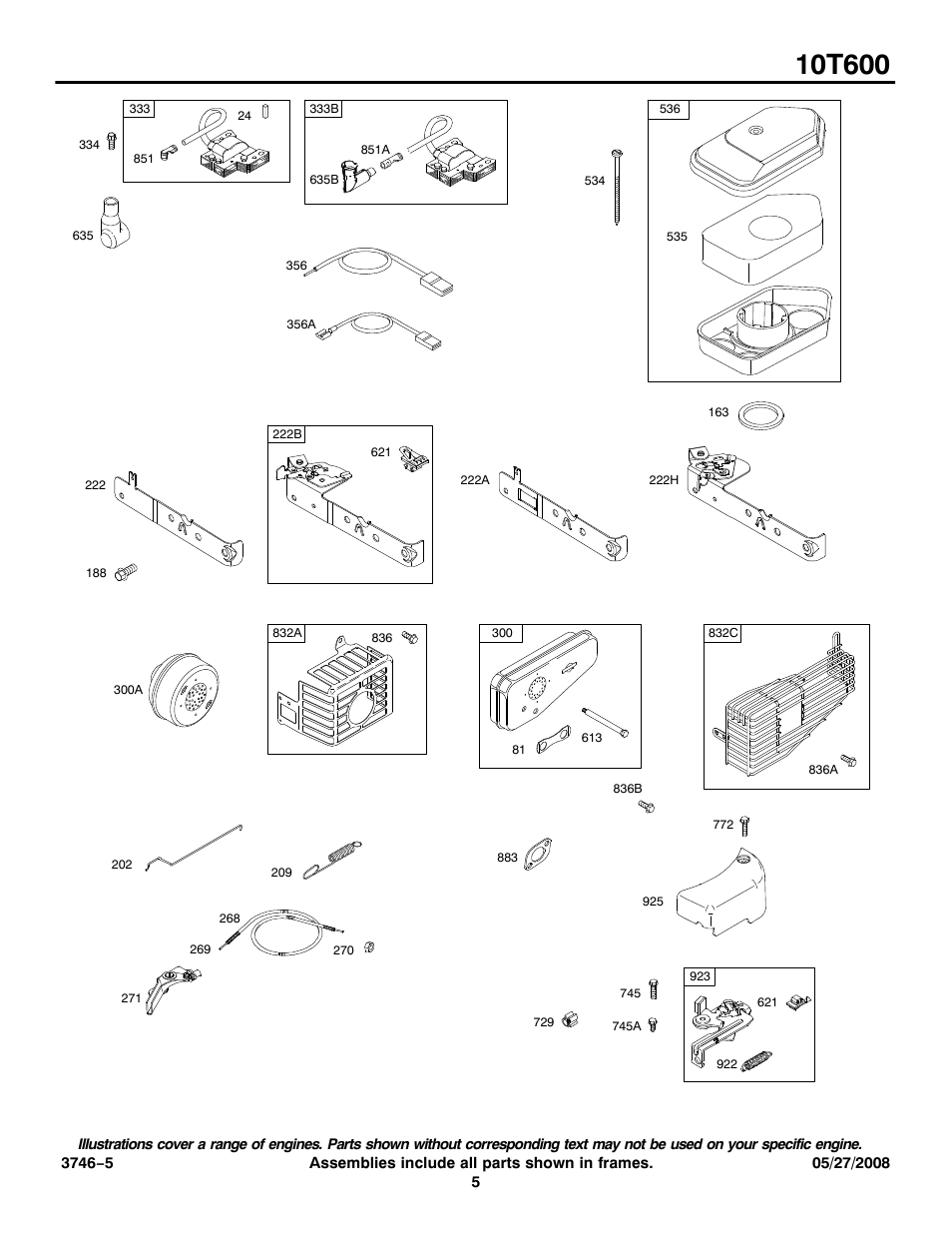 Briggs & Stratton 10T600 User Manual | Page 5 / 9