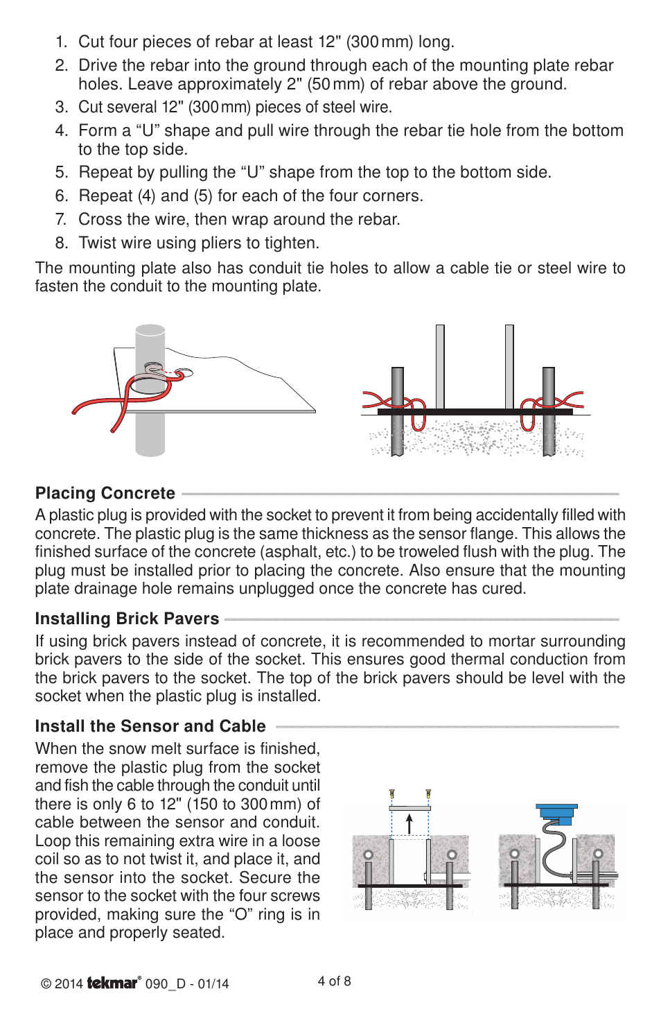 tekmar 091 Sensor Socket User Manual | Page 4 / 8