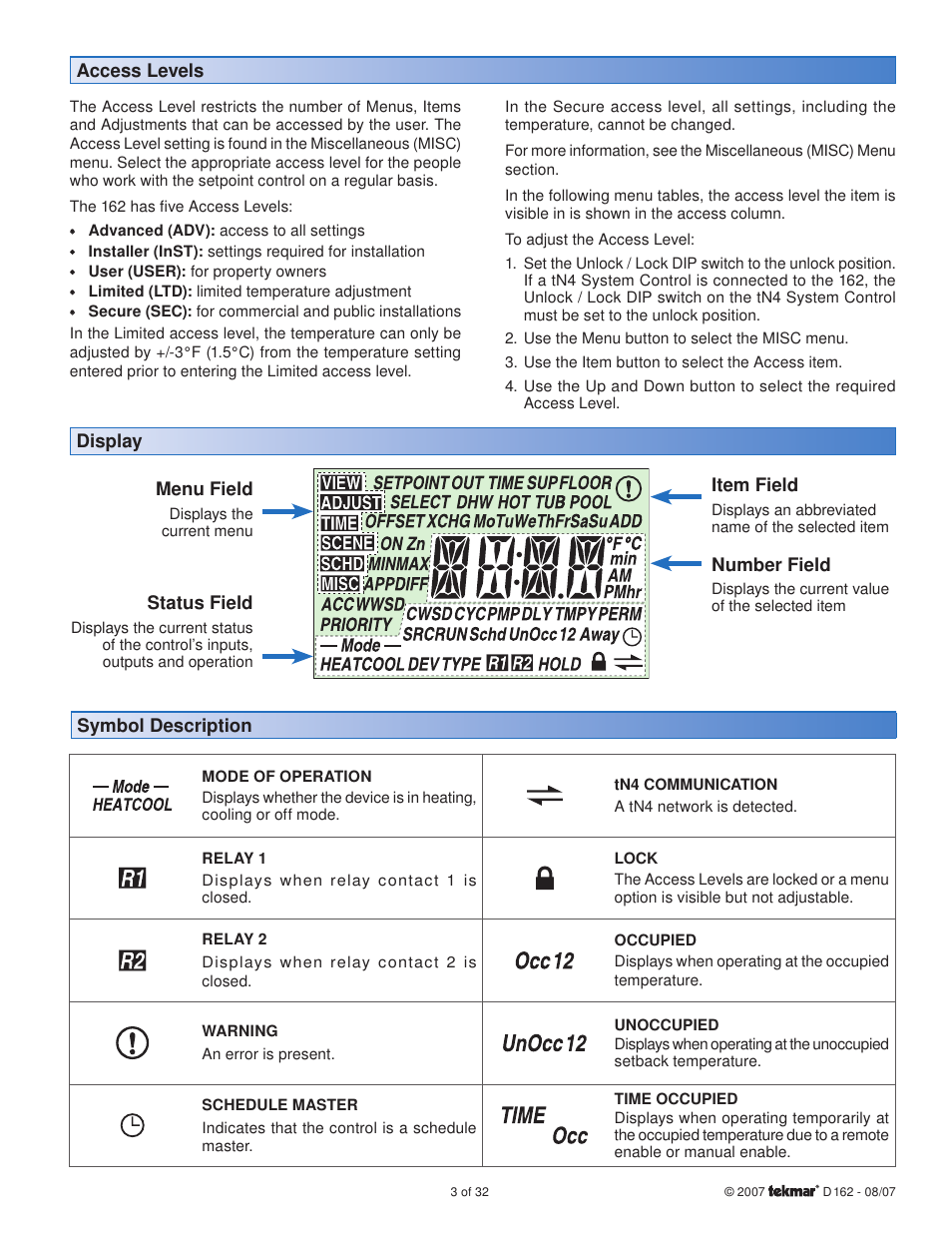tekmar 162 Setpoint Control Installation User Manual | Page 3 / 32