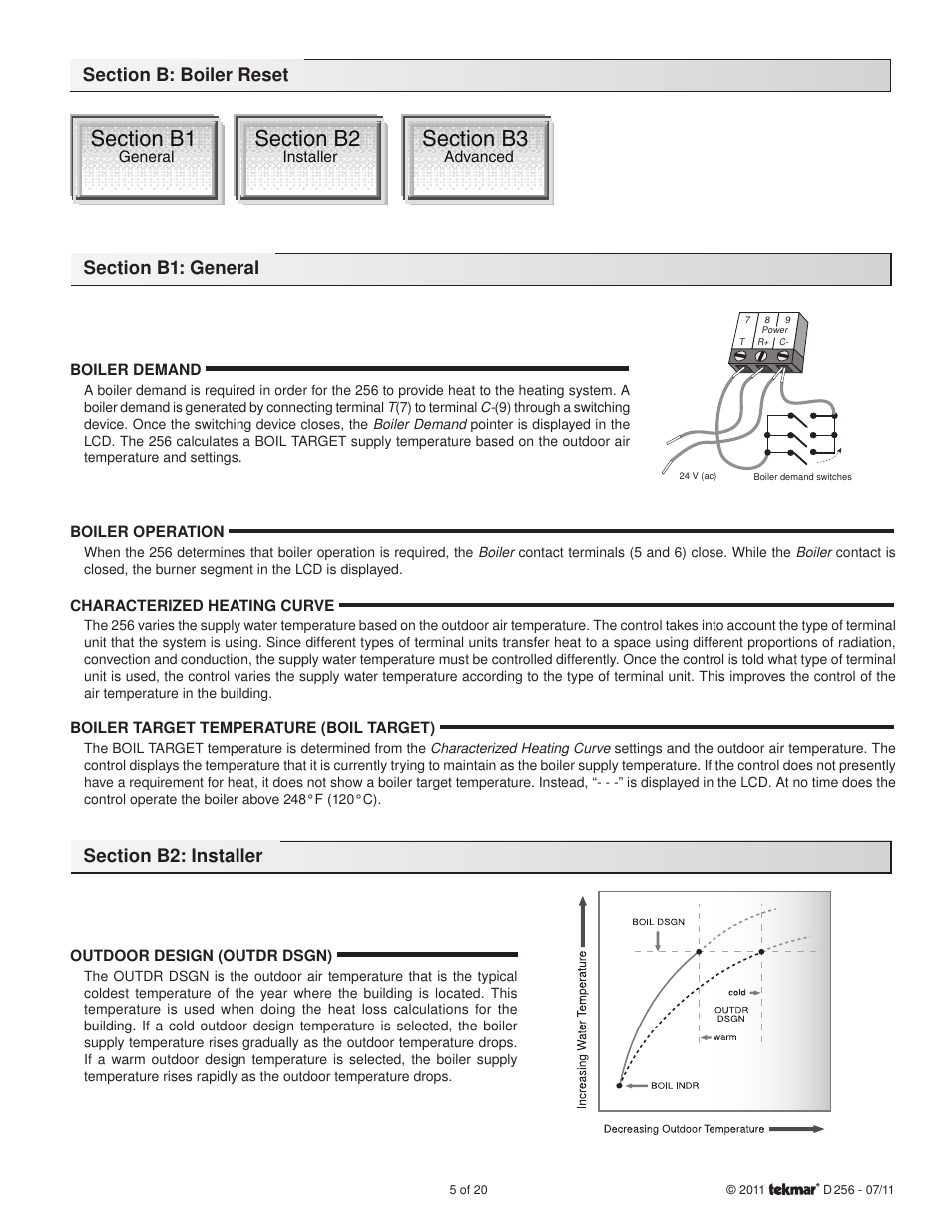 tekmar 256 Boiler Control User Manual | Page 5 / 20