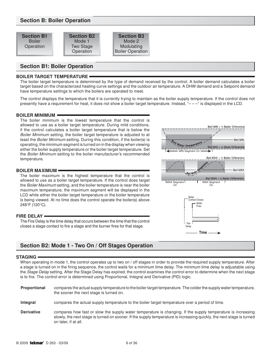 tekmar 263 Boiler Control User Manual | Page 6 / 36