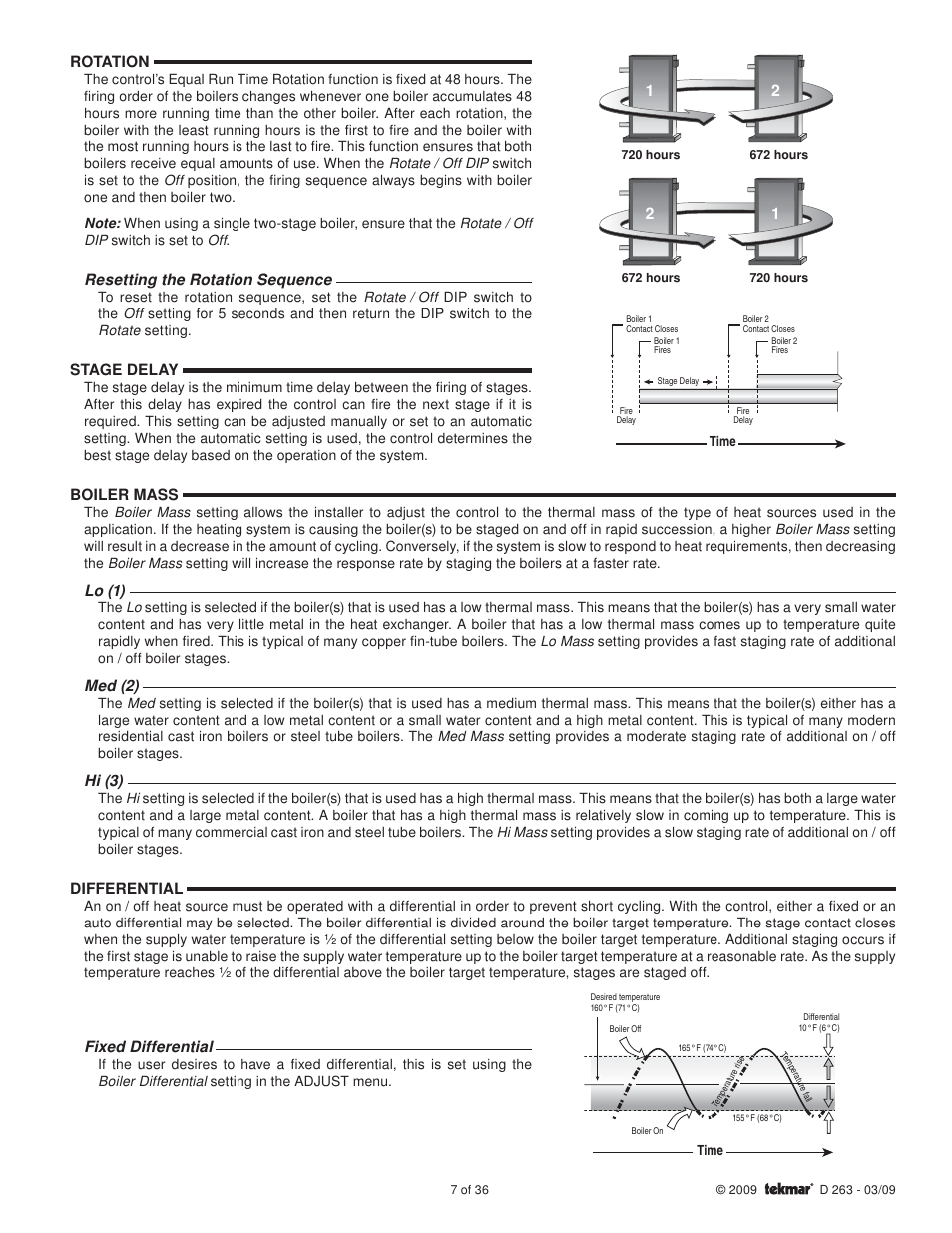 tekmar 263 Boiler Control User Manual | Page 7 / 36