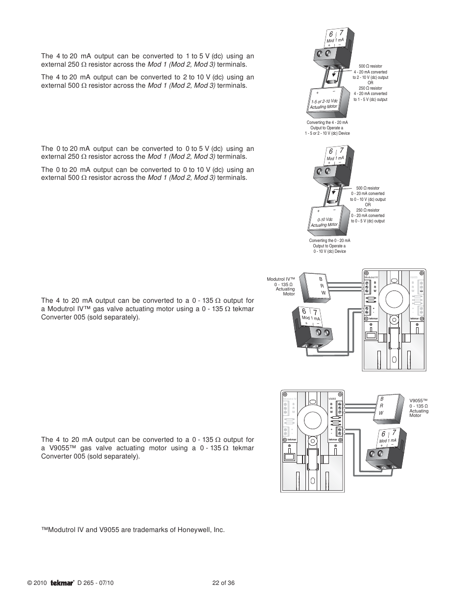 tekmar 265 Boiler Control User Manual | Page 22 / 36