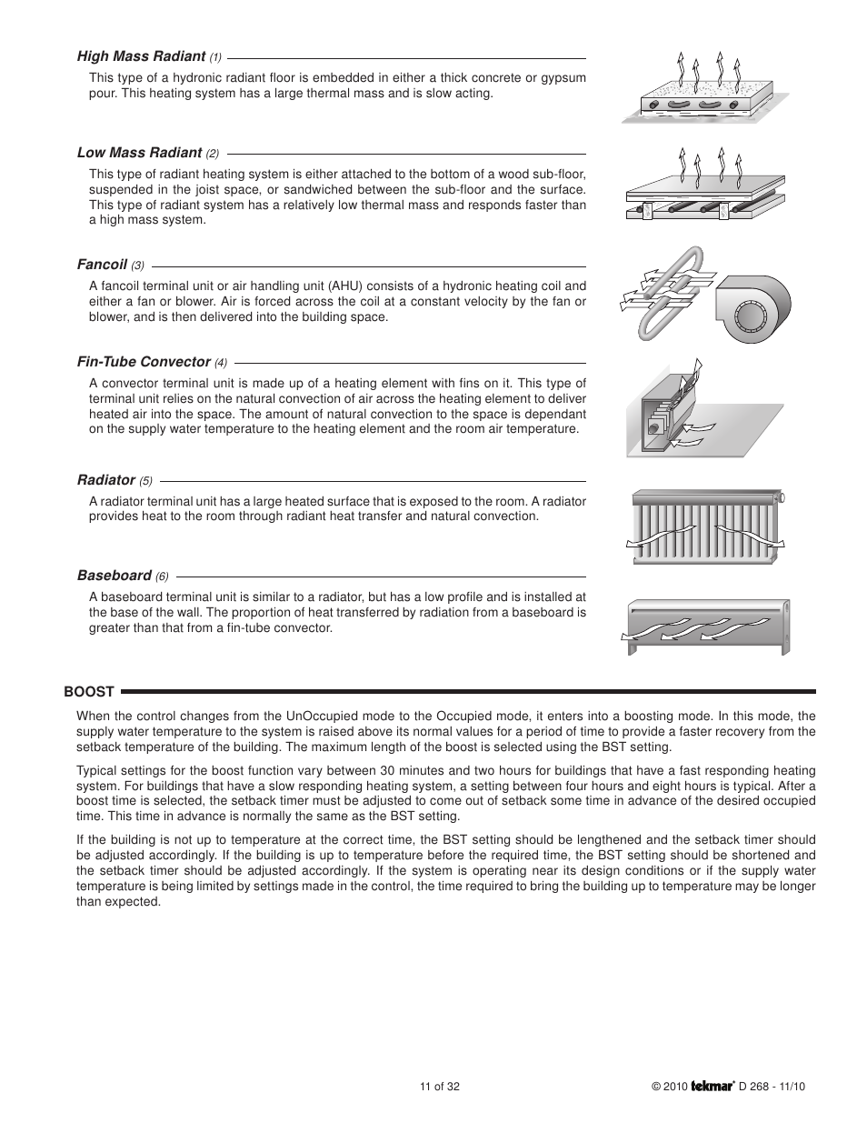 tekmar 268 Boiler Control User Manual | Page 11 / 32