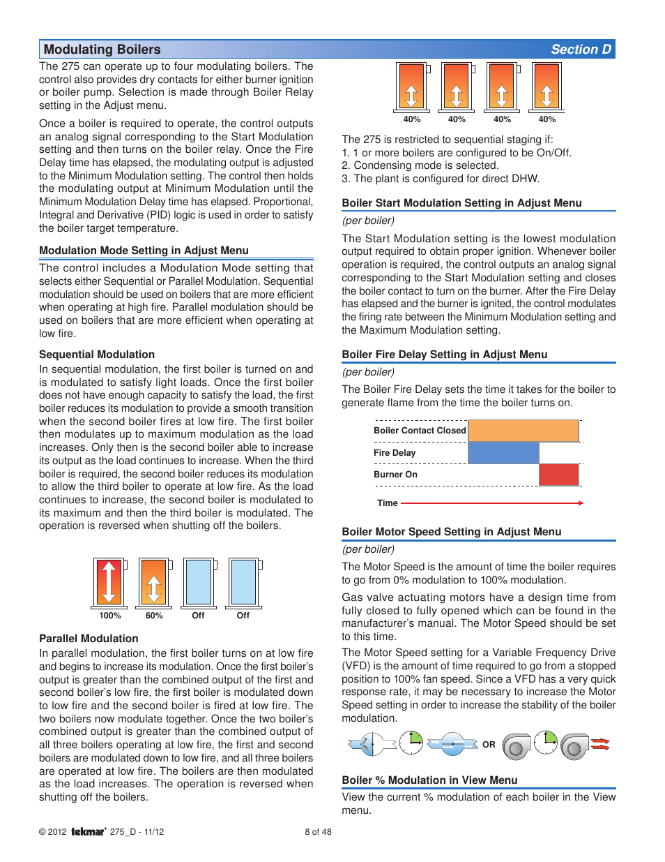tekmar 275 Boiler Control User Manual | Page 8 / 48