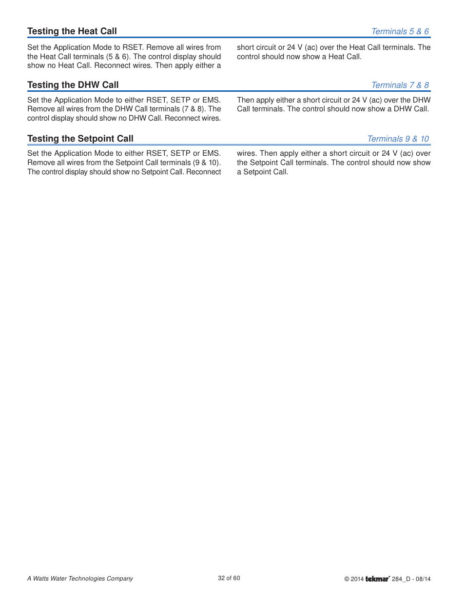 tekmar 284 Boiler Control User Manual | Page 32 / 60