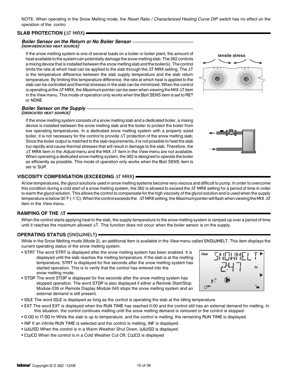 tekmar 362 Mixing Control Installation User Manual | Page 10 / 36