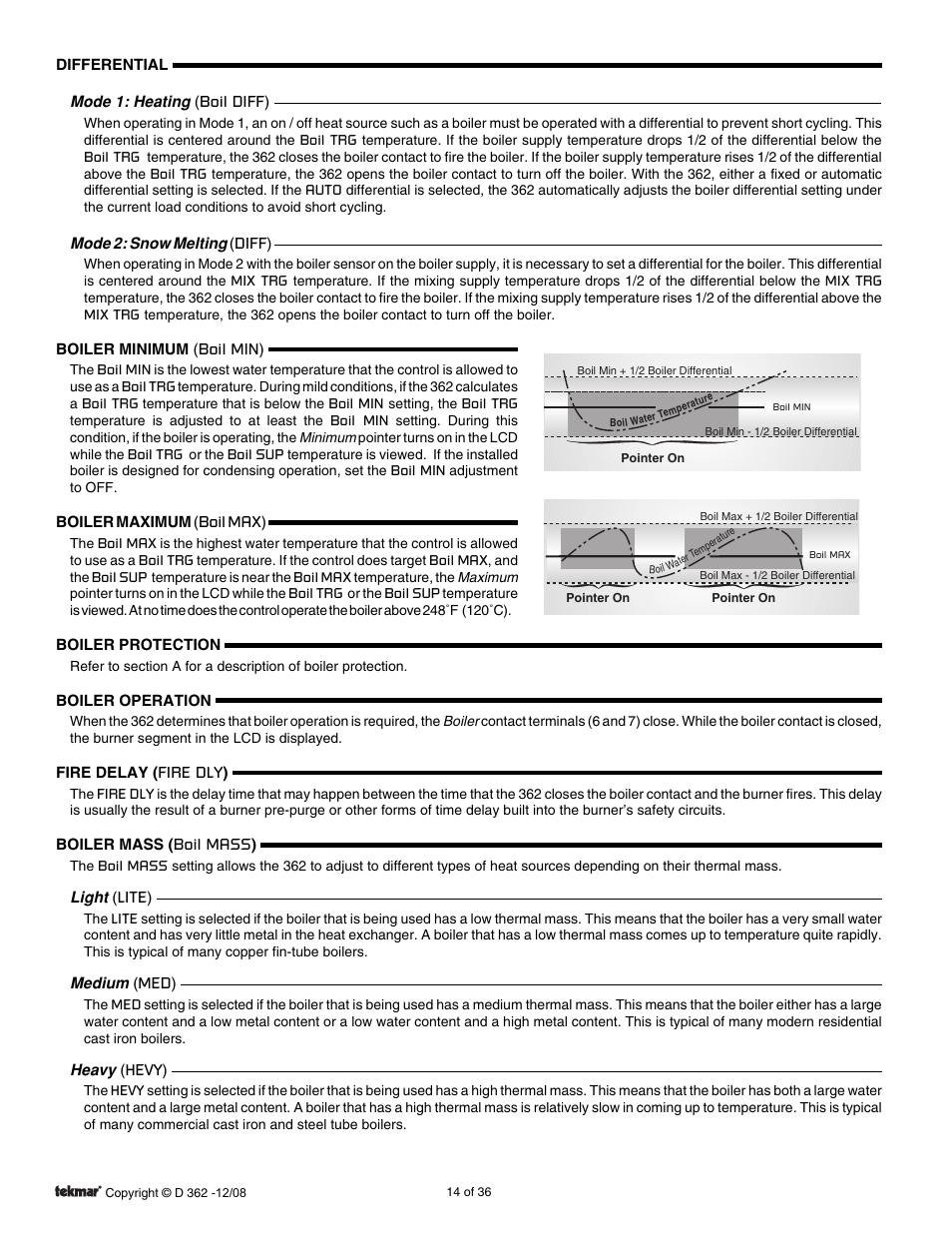 tekmar 362 Mixing Control Installation User Manual | Page 14 / 36