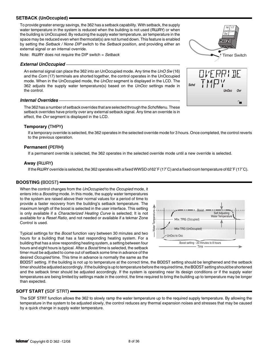 tekmar 362 Mixing Control Installation User Manual | Page 8 / 36