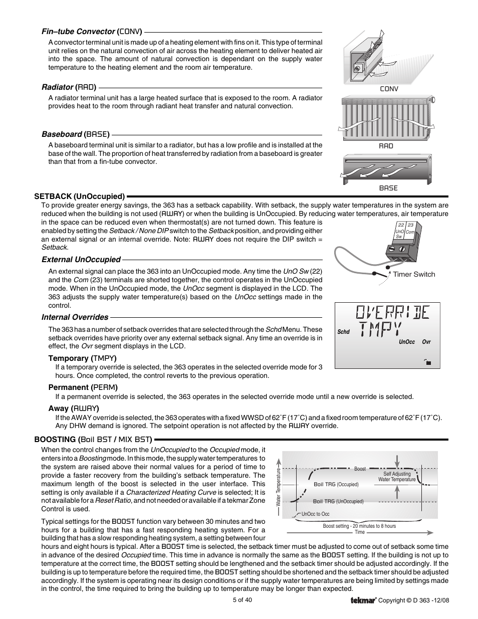 tekmar 363 Universal Reset Control Installation User Manual | Page 5 / 40