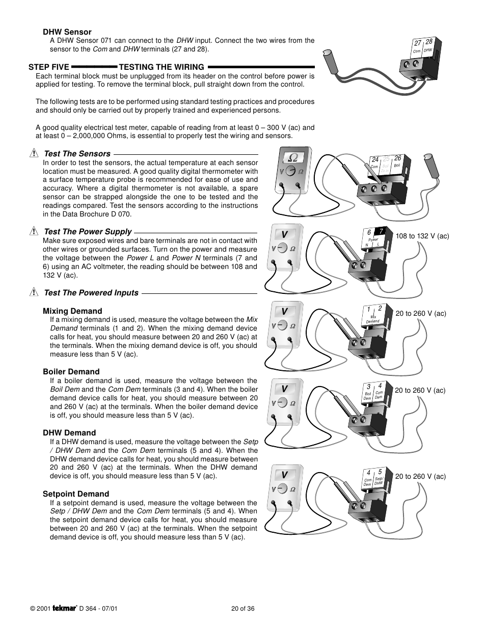 tekmar 364 Universal Reset Control Installation User Manual | Page 20 / 36