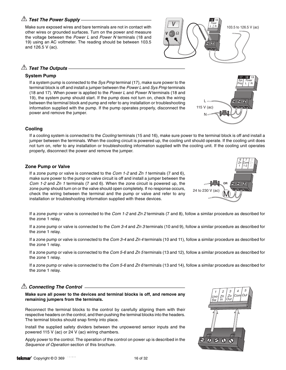 tekmar 369 Zone Control Installation User Manual | Page 16 / 32