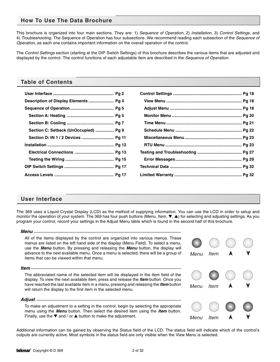 tekmar 369 Zone Control Installation User Manual | Page 2 / 32