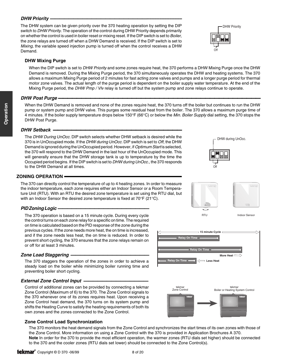 tekmar 370 House Control User Manual | Page 8 / 20