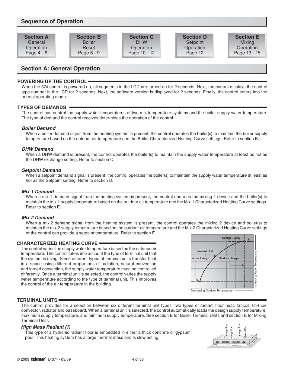 tekmar 374 Universal Reset Control User Manual | Page 4 / 36