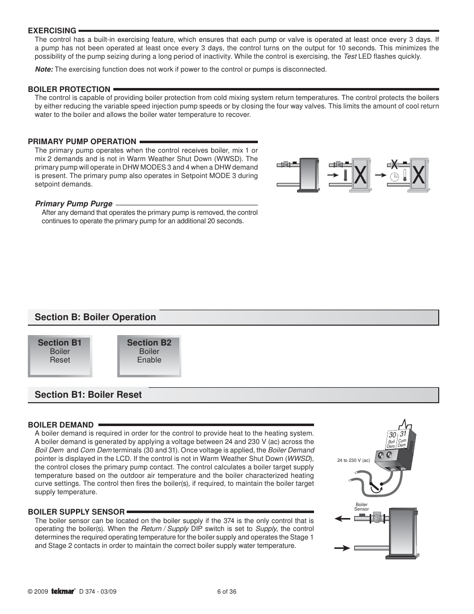 tekmar 374 Universal Reset Control User Manual | Page 6 / 36
