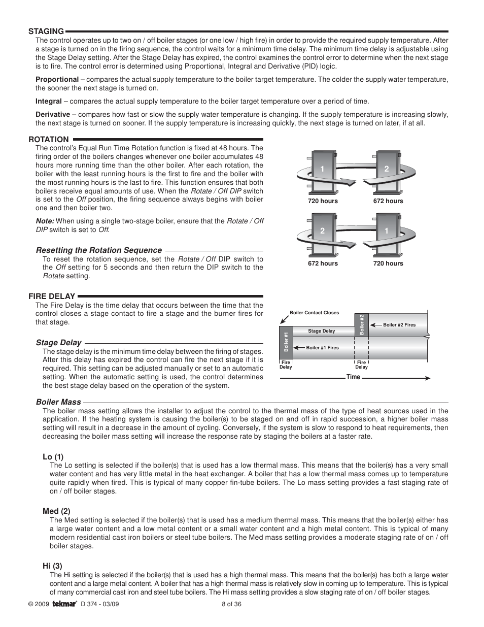 tekmar 374 Universal Reset Control User Manual | Page 8 / 36