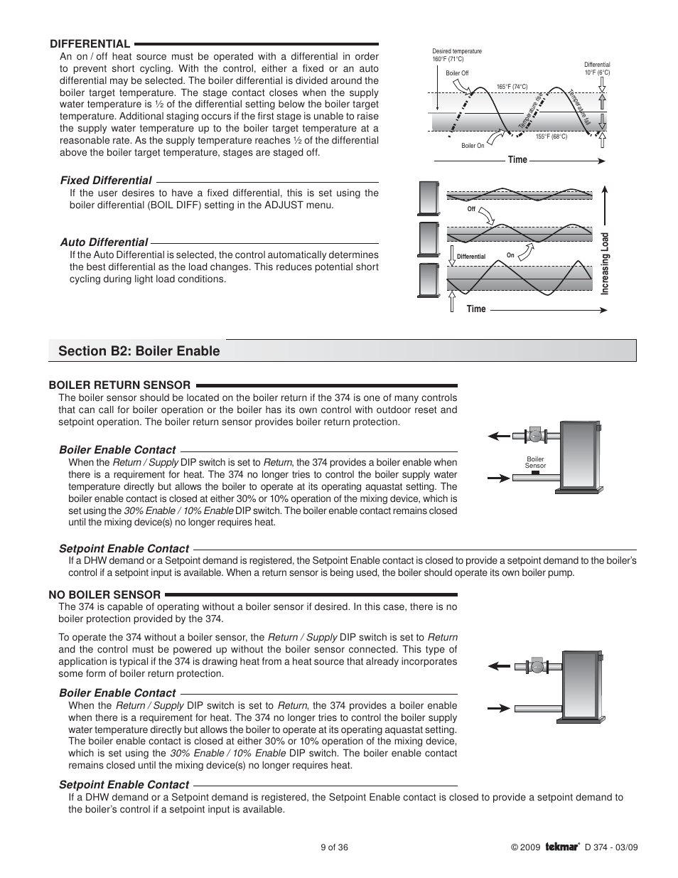 tekmar 374 Universal Reset Control User Manual | Page 9 / 36
