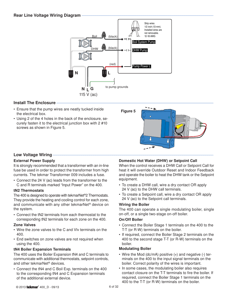 tekmar 400 House Control Installation User Manual | Page 6 / 32