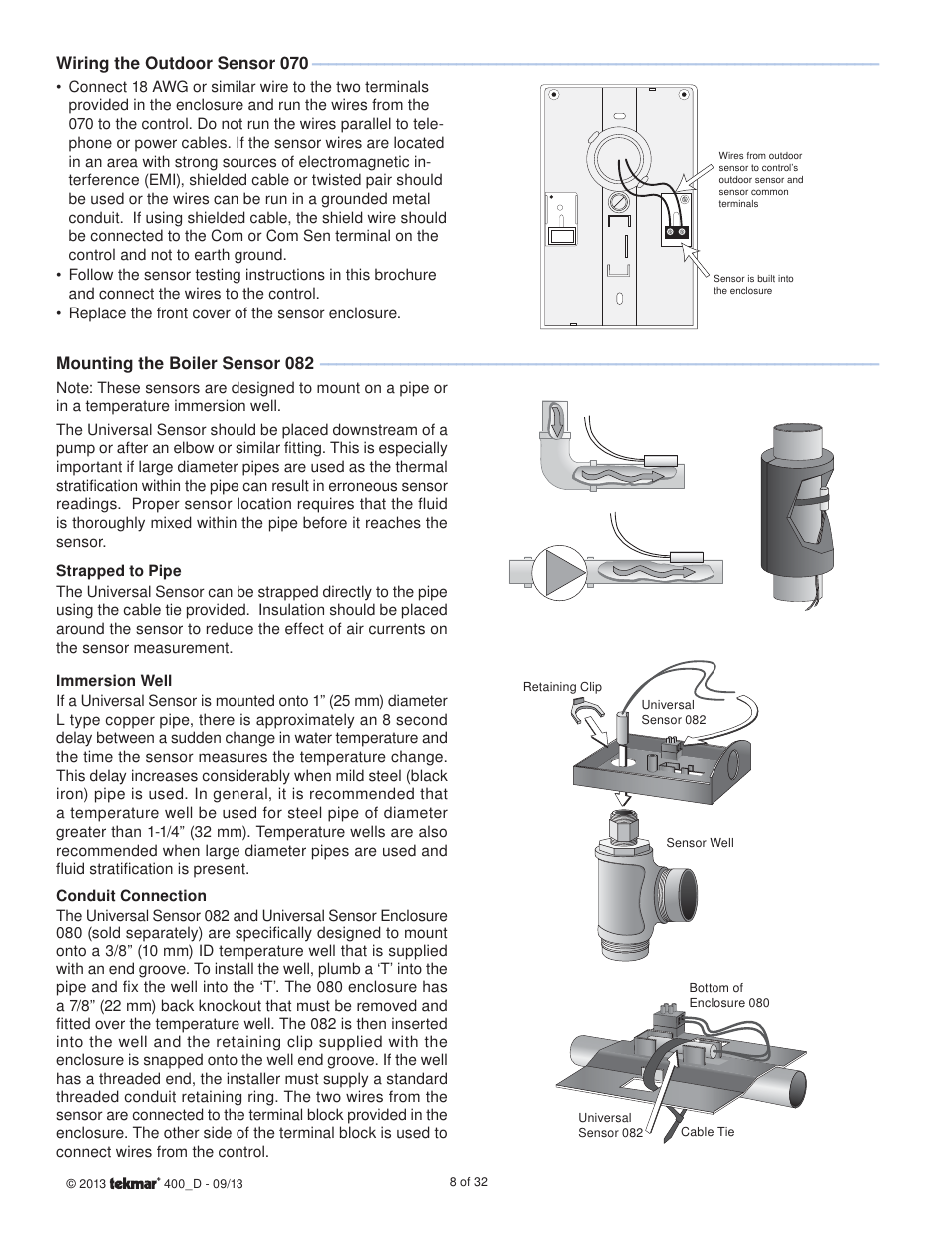 tekmar 400 House Control Installation User Manual | Page 8 / 32