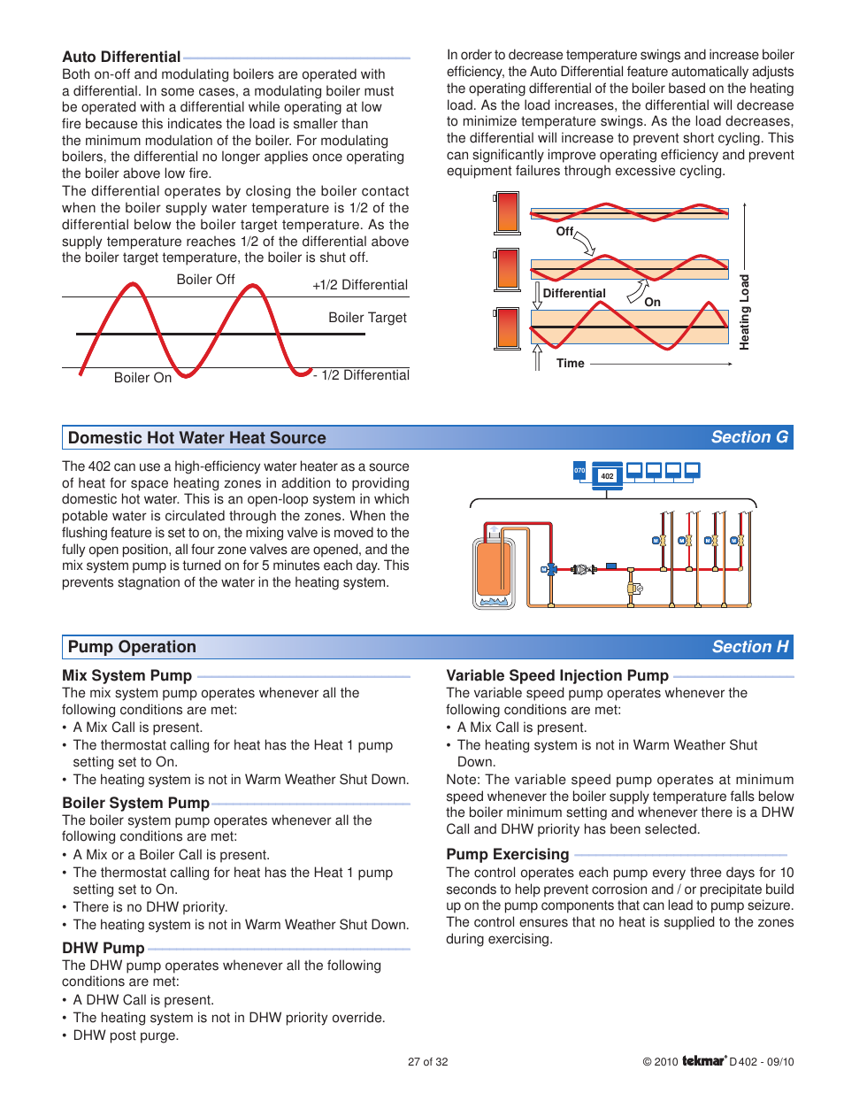 tekmar 402 House Control Installation User Manual | Page 27 / 32