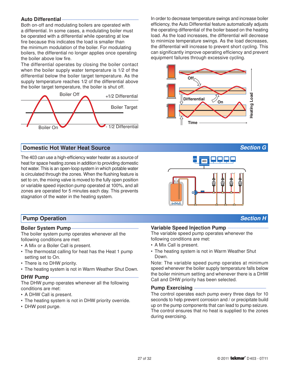 tekmar 403 House Control Installation User Manual | Page 27 / 32