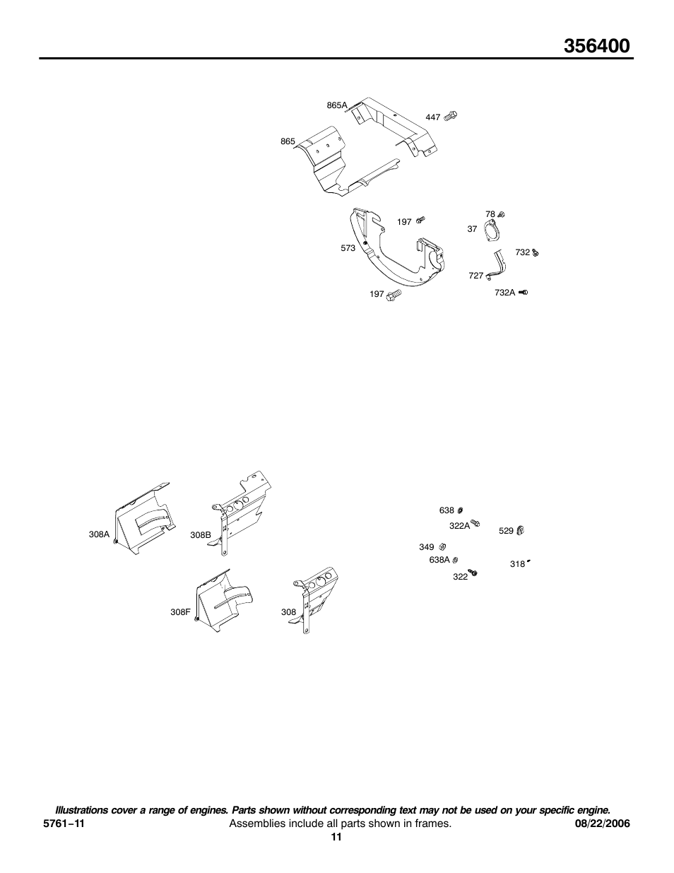 Briggs & Stratton 356400 User Manual | Page 11 / 26