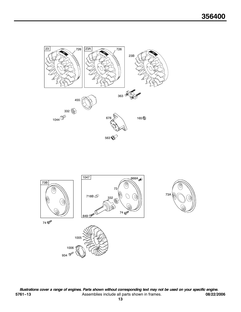 Briggs & Stratton 356400 User Manual | Page 13 / 26