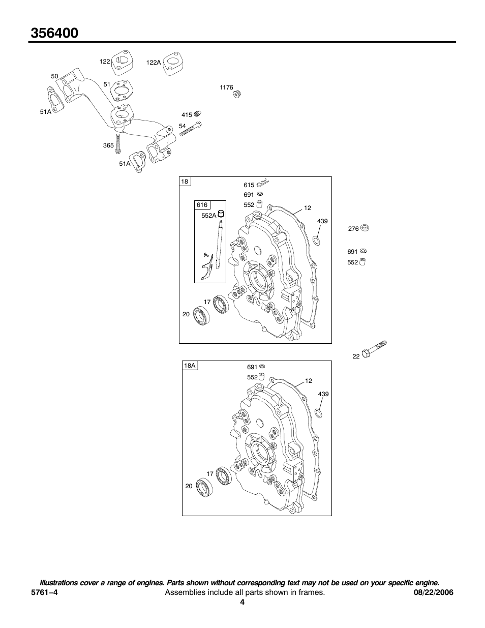 Briggs & Stratton 356400 User Manual | Page 4 / 26