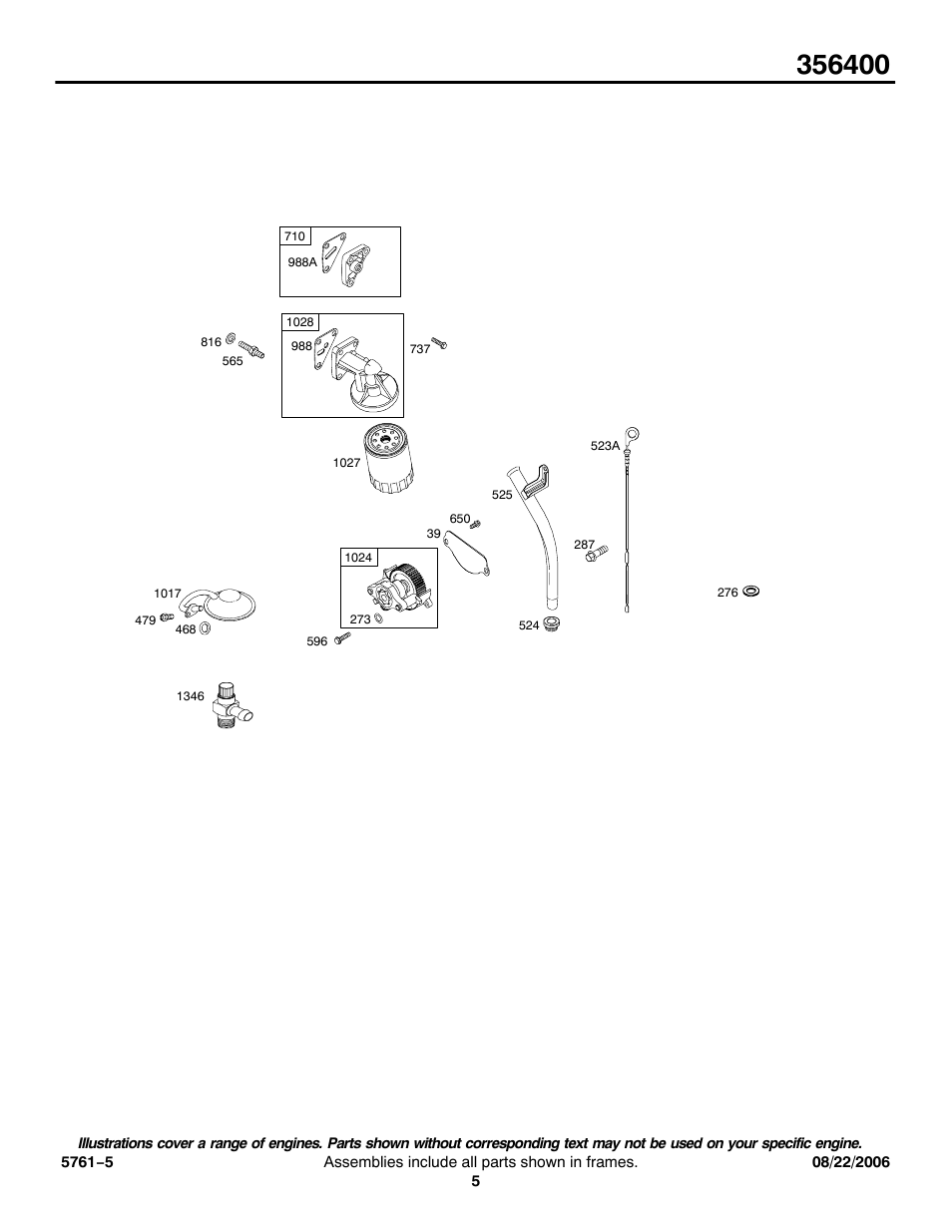 Briggs & Stratton 356400 User Manual | Page 5 / 26