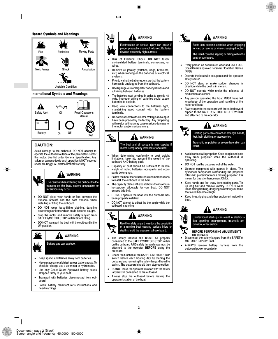 Briggs & Stratton AA0201-0101 User Manual | Page 4 / 24